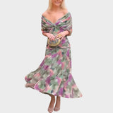 Lora - Long Dress with V-Neck