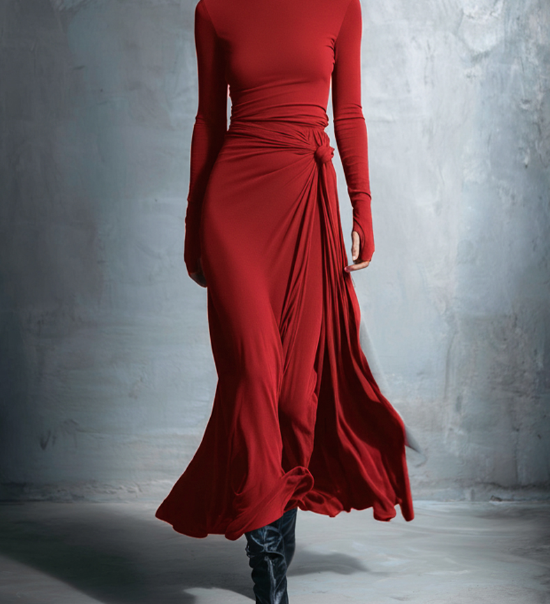 Naiara – Midi dress with side knot