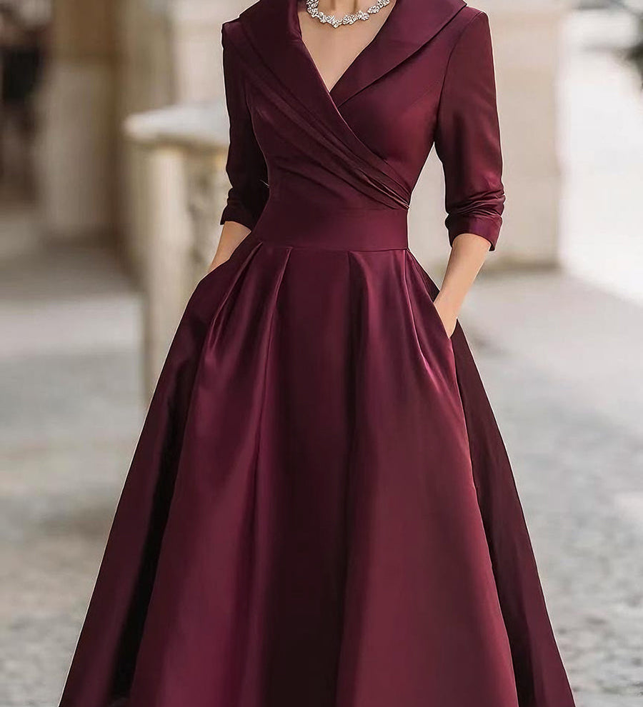 Noelia – Satin Midi Dress