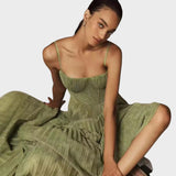 Amilia | Midi Flared Pleated Dress