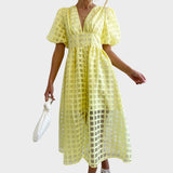 Julia – Lace Dress with Flared Sleeves