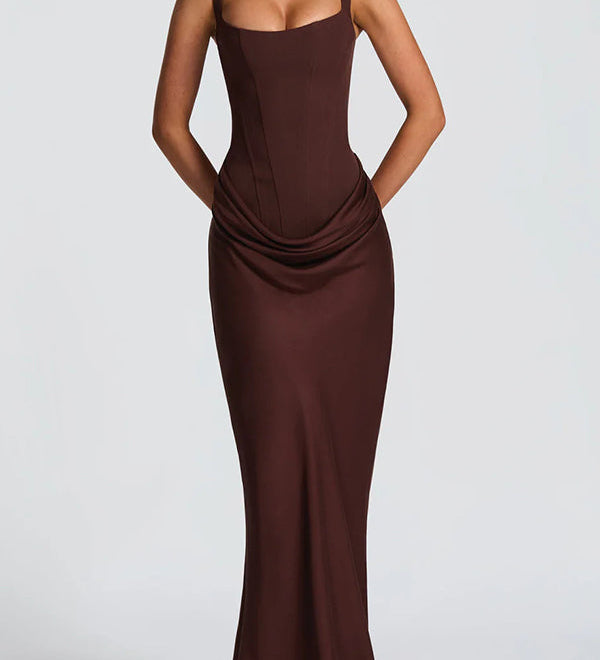 Leonor - Square Neck Maxi Dress
