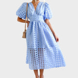 Julia – Lace Dress with Flared Sleeves