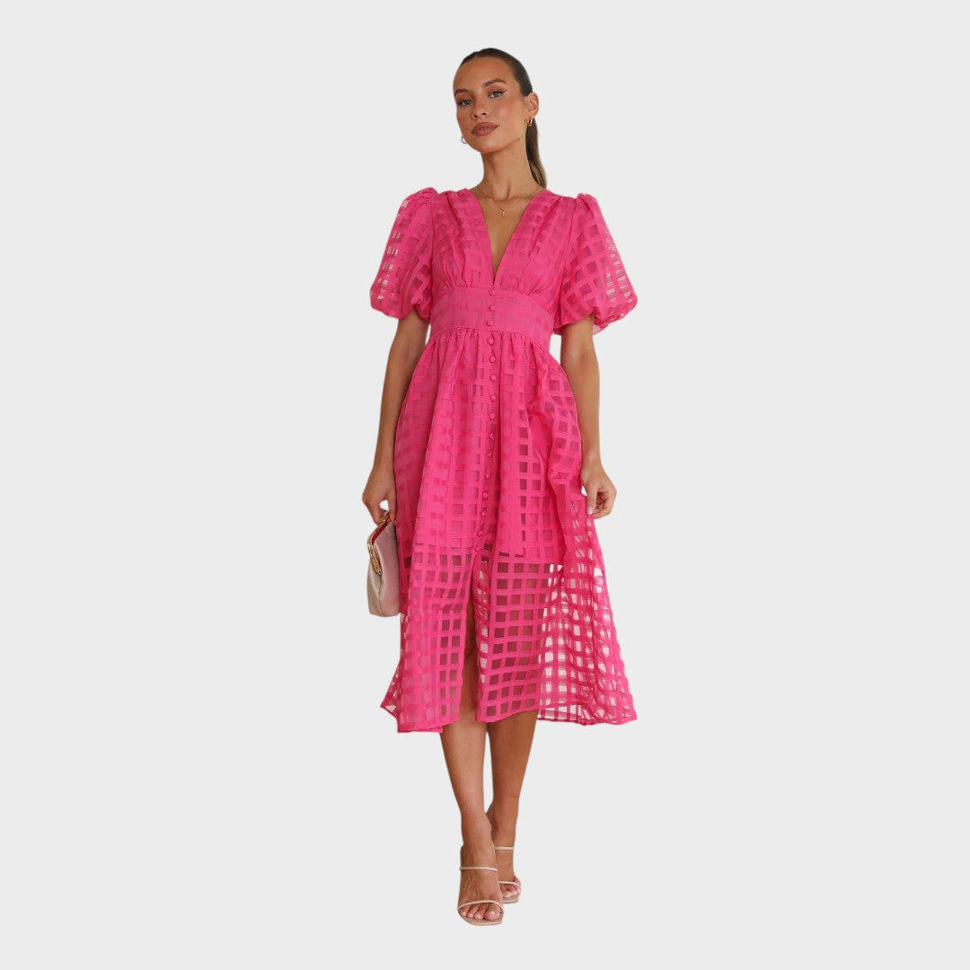 Julia – Lace Dress with Flared Sleeves