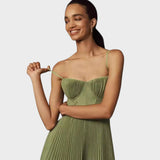 Amilia | Midi Flared Pleated Dress