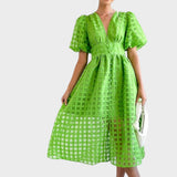 Julia – Lace Dress with Flared Sleeves