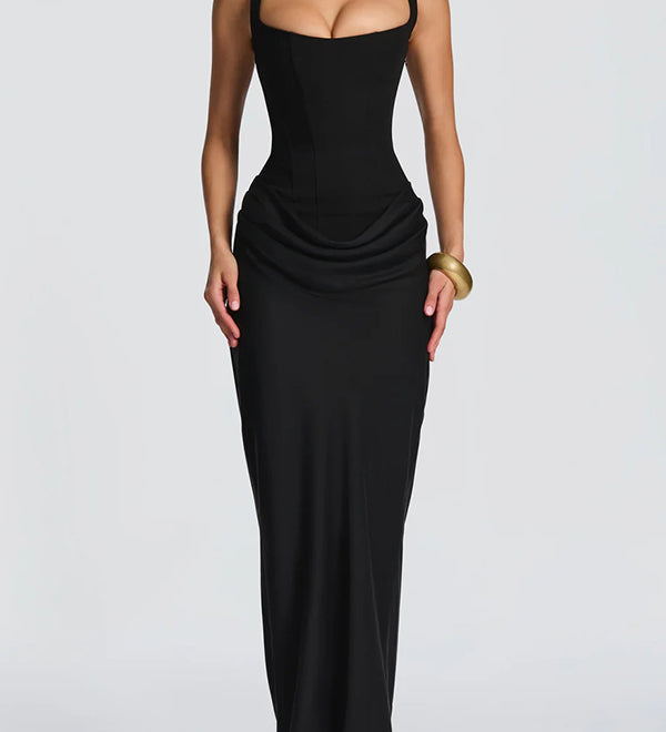 Leonor - Square Neck Maxi Dress