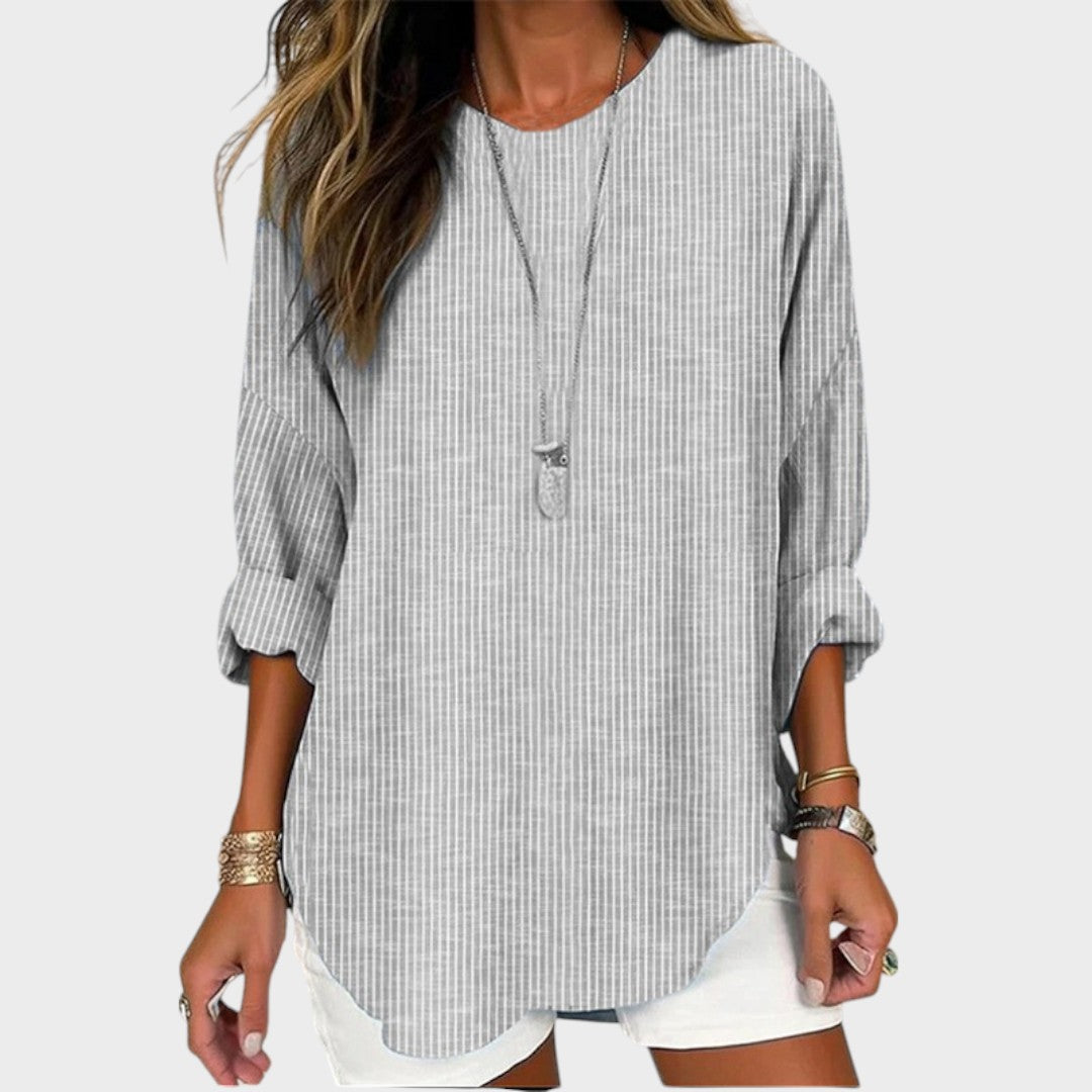 Rhea | Striped Blouse
