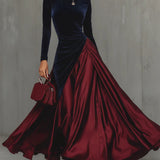 Lira - Bicolour Long Dress