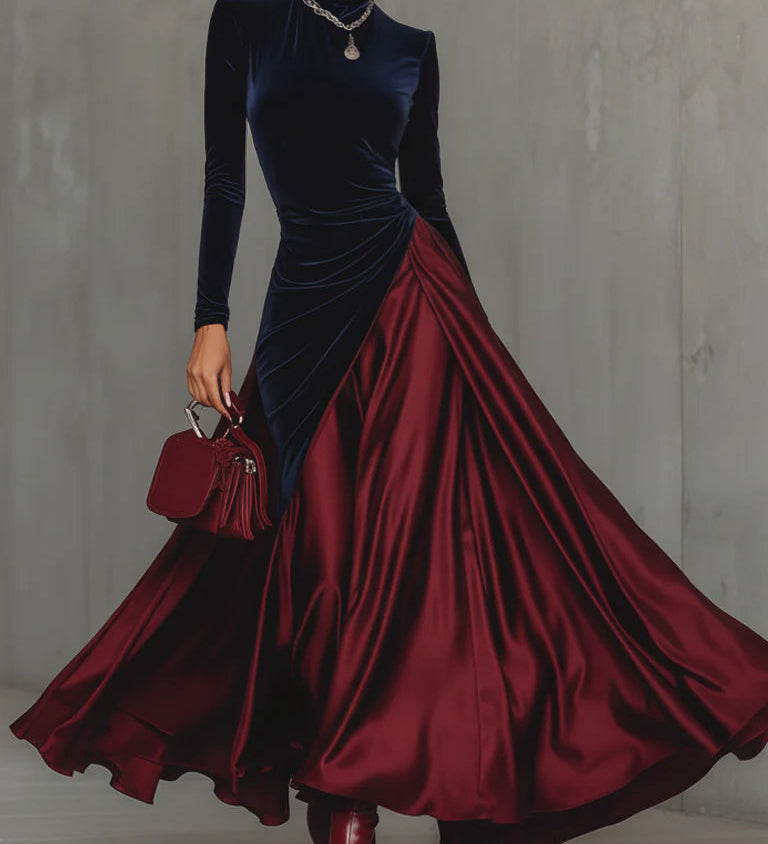 Lira - Bicolour Long Dress