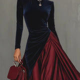 Lira - Bicolour Long Dress