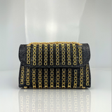 Alba | Chic Shoulder Bag with Chain and Coloured Diamonds