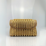 Alba | Chic Shoulder Bag with Chain and Coloured Diamonds