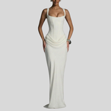 Leonor - Square Neck Maxi Dress