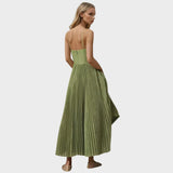 Amilia | Midi Flared Pleated Dress