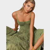 Amilia | Midi Flared Pleated Dress