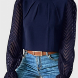 Helga Nautical Long Sleeve Blouse