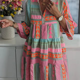 Juliane – Boho Swing Dress with Ruffle Details