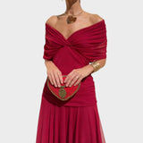 Lora - Long Dress with V-Neck