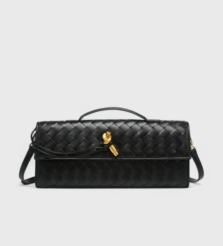 Melanie Clutch with Gold Knot Detail