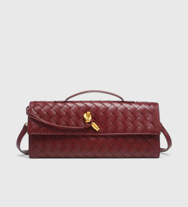 Melanie Clutch with Golden Knot Detail
