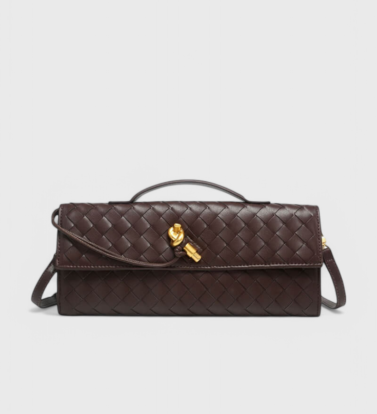 Melanie Clutch with Gold Knot Detail