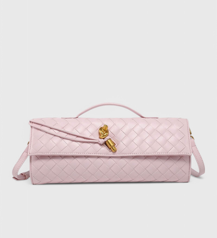 Melanie Clutch with Golden Knot Detail
