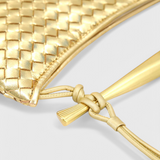 Paola - Woven Bag with Golden Handle