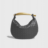 Paola - Woven Bag with Golden Handle