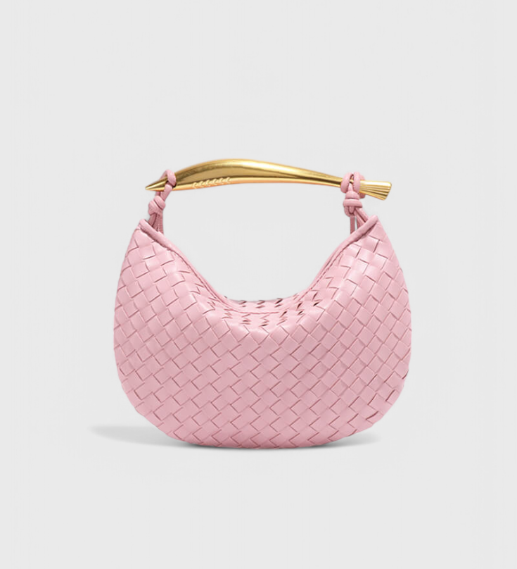 Paola - Woven Bag with Golden Handle