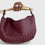 Paola - Woven Bag with Golden Handle