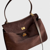Henna Suede Shoulder Bag