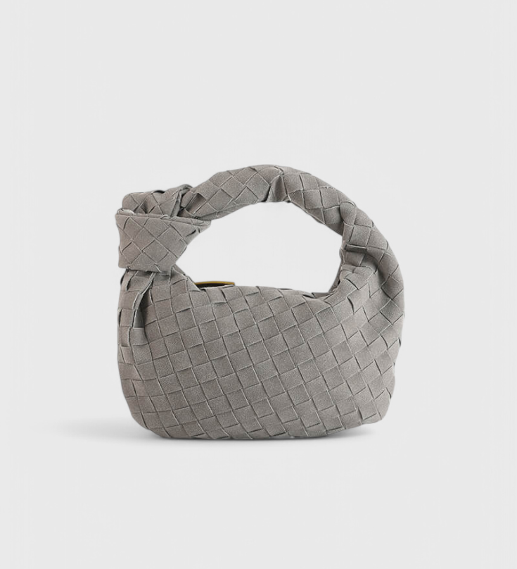 Remi Mini Woven Bag with Knot Detail