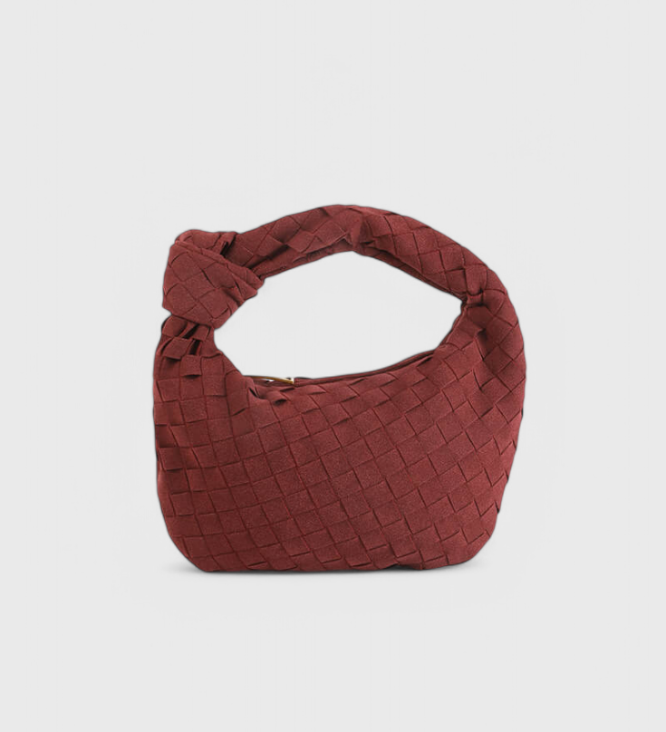 Remi Mini Woven Bag with Knot Detail