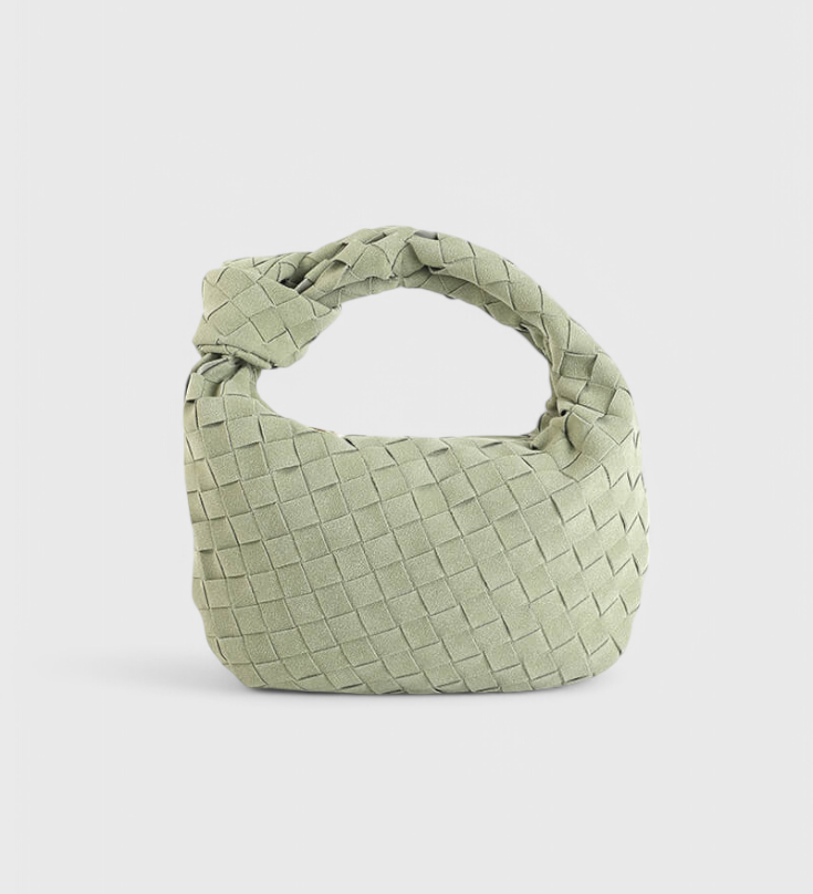 Remi Mini Woven Bag with Knot Detail