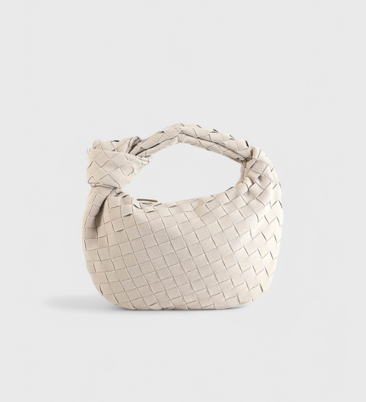 Remi Mini Woven Bag with Knot Detail