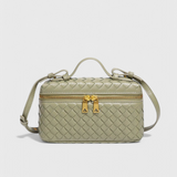 Milla Mini Woven Bag with Gold Accessories