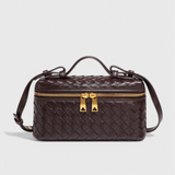 Milla Mini Woven Bag with Gold Accessories