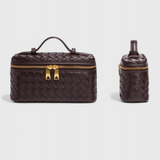 Milla Mini Woven Bag with Gold Accessories
