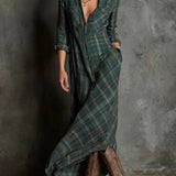 Valentina - Long Check Dress