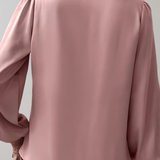 Quinn Elegant Long Sleeve V-Neck Blouse