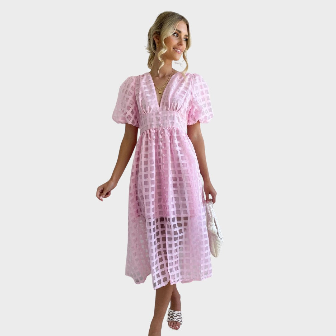 Julia – Lace Dress with Flared Sleeves