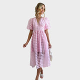 Julia – Lace Dress with Flared Sleeves