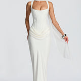 Leonor - Square Neck Maxi Dress