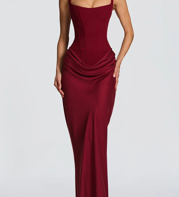Leonor - Square Neck Maxi Dress