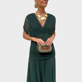 Lora - Long Dress with V-Neck