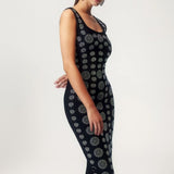 Moira - Diamond Dress Maxi Fitted Bandage Style