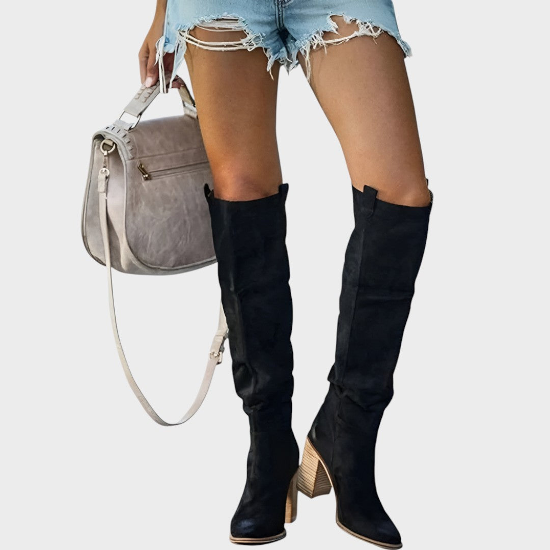 Diane | High Suede Boots